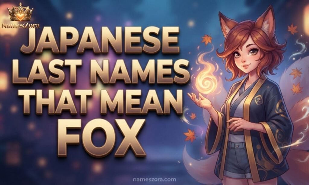 Japanese Last Names That Mean Fox