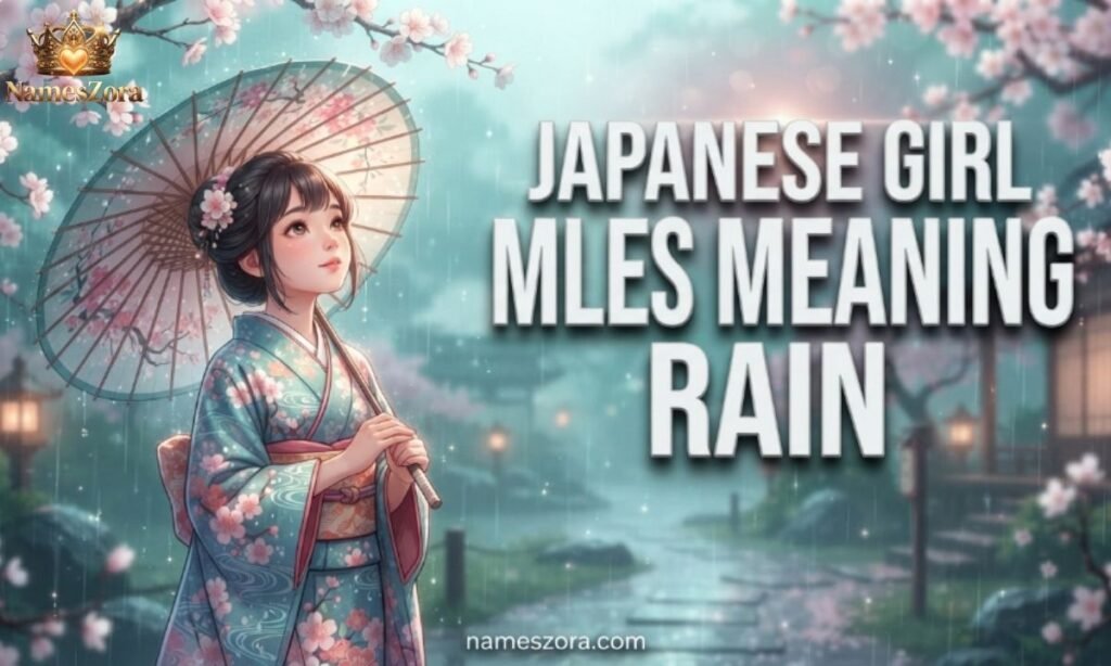 Japanese Names Meaning Rain For Girl