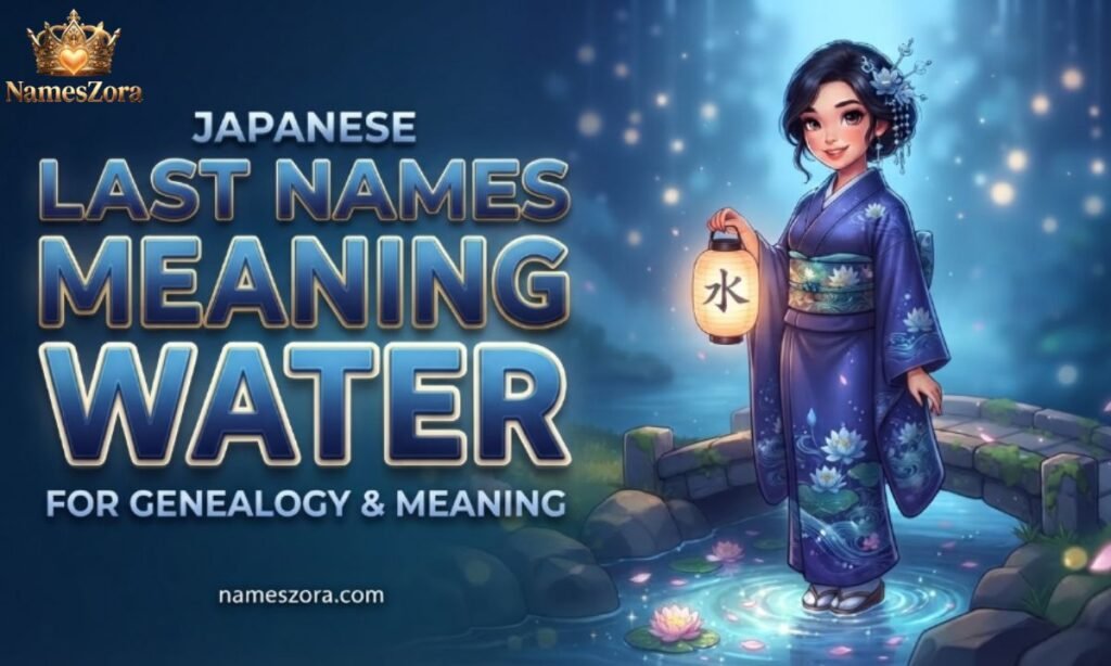 Japanese Last Names Meaning Water