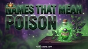Names That Mean Poison