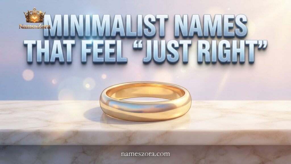 Minimalist Names That Feel "Just Right"