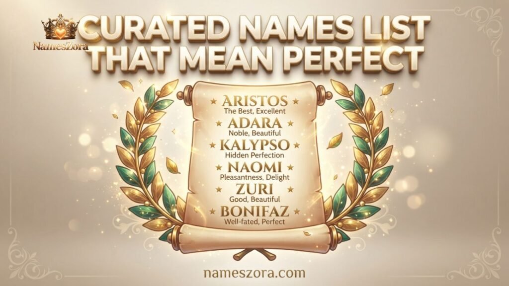 Curated Names List That Mean Perfect (With Meanings)