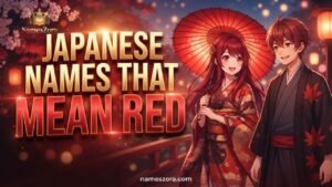 Japanese Names That Mean Red