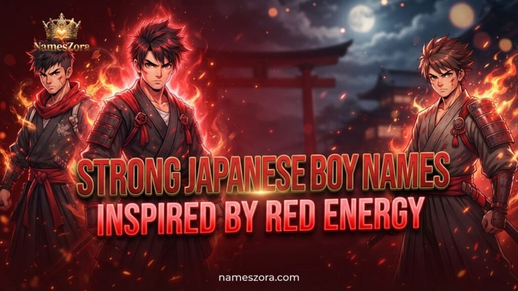Strong Japanese Boy Names Inspired by Red Energy