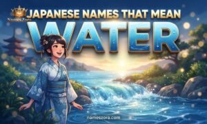 Japanese Names That Mean “Water”