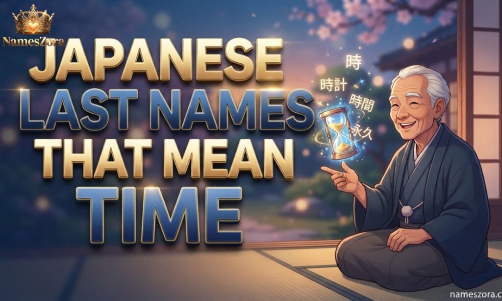 Japanese Last Names That Mean Time