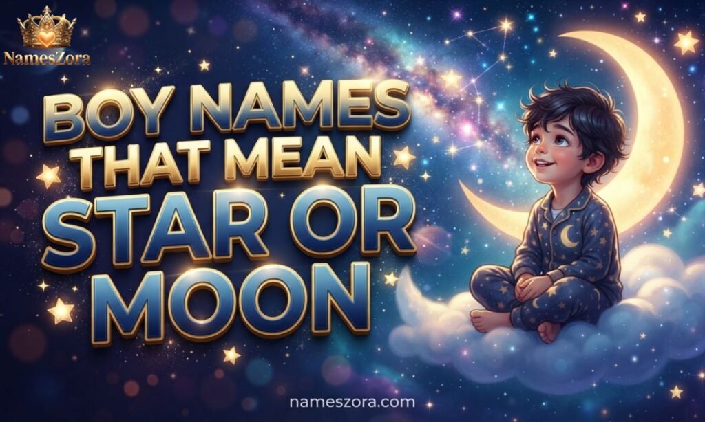 Boy Names That Mean Star or Moon