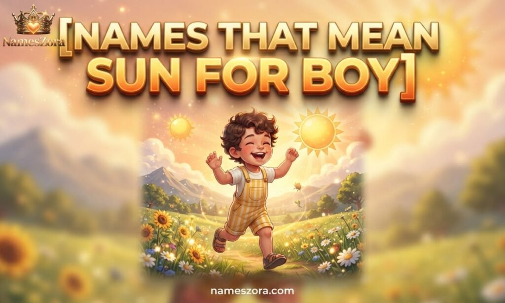 Names That Mean Sun for Boy