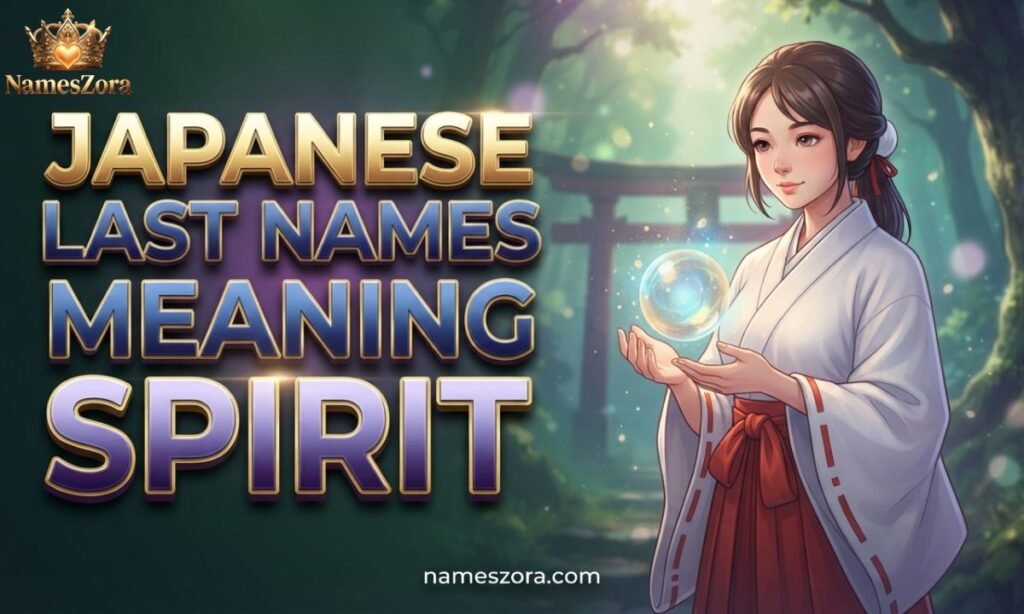 Japanese Last Names Meaning Spirit