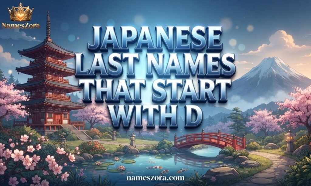 Japanese Last Names That Start With D