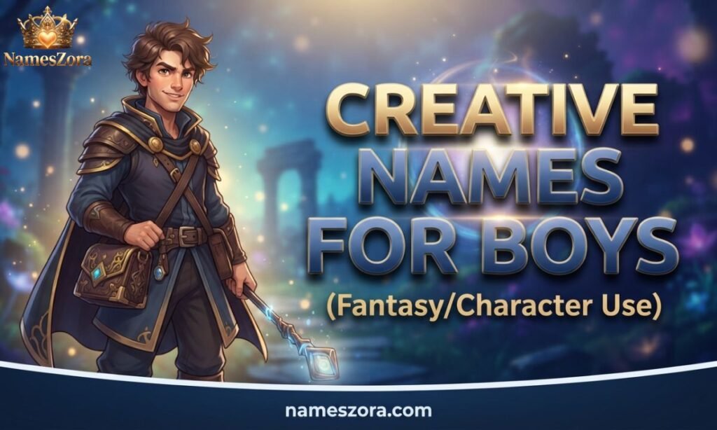 Creative Names for Boys (Fantasy/Character Use)