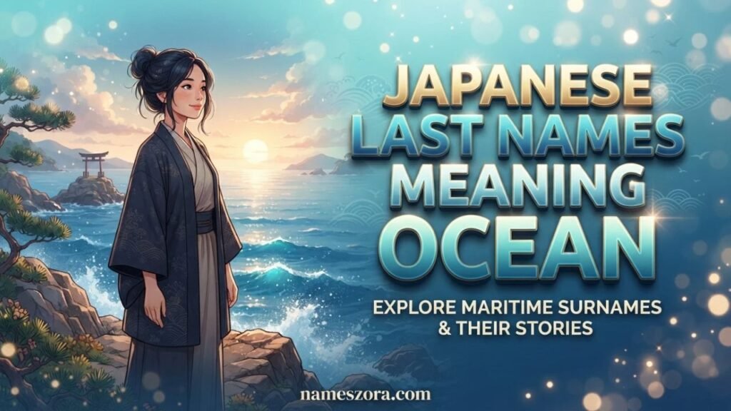 Japanese Last Names That Mean Ocean