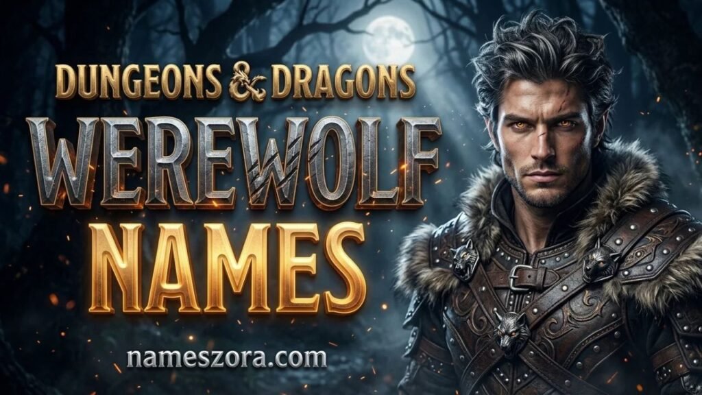 Dungeons & Dragons (DnD) Werewolf Names