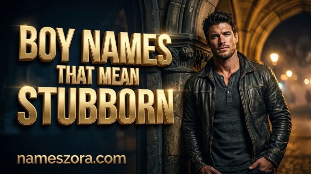 Boy Names That Mean Stubborn