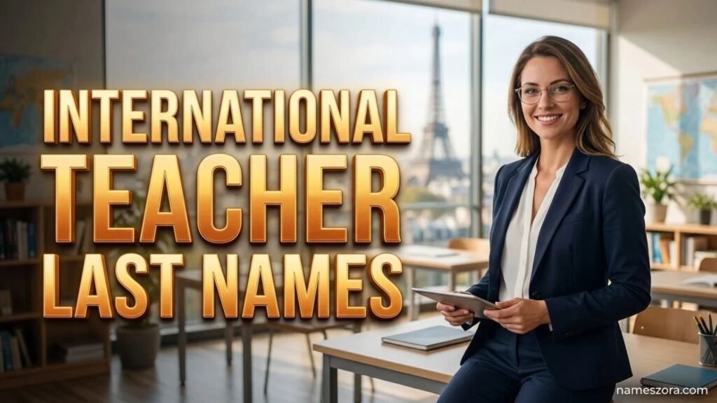 International Teacher Last Names