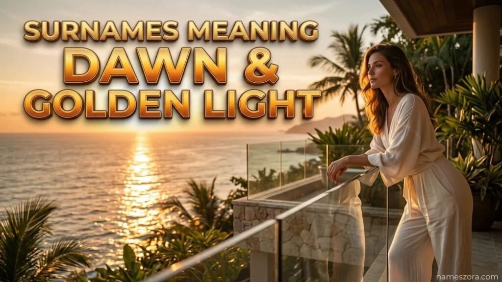Surnames Meaning Dawn and Golden Light