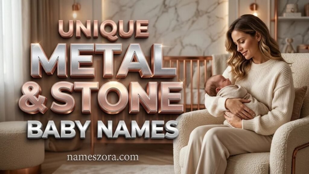 Unique Metal and Stone Baby Names