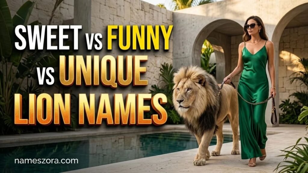 Sweet vs Funny vs Unique Lion Names